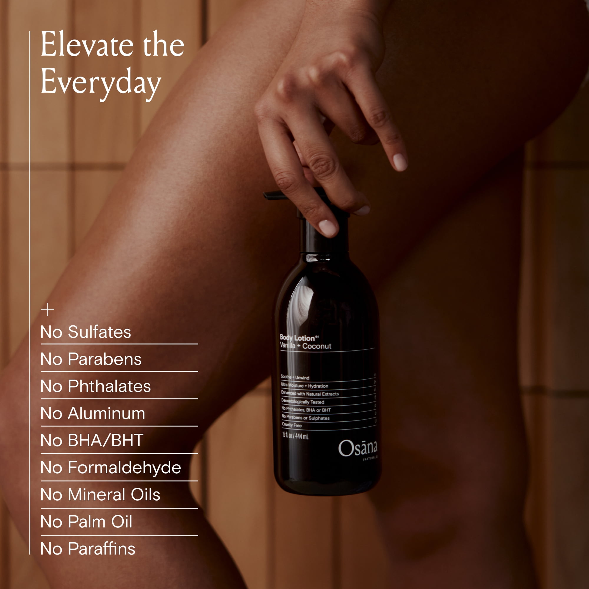 Osana Naturals Ultra Moisture + Hydration Body Lotion in Vanilla + Coconut for Dry Skin
