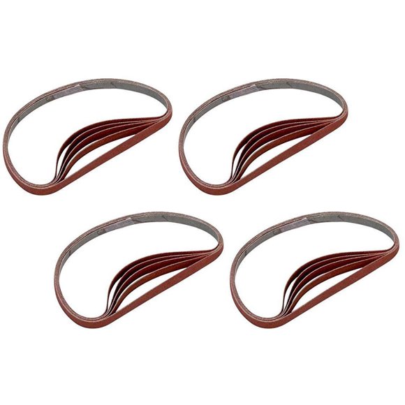 Sanding Detailer Replacement Belts 20-Pack, 5 Each of 240,320,400,600 grit