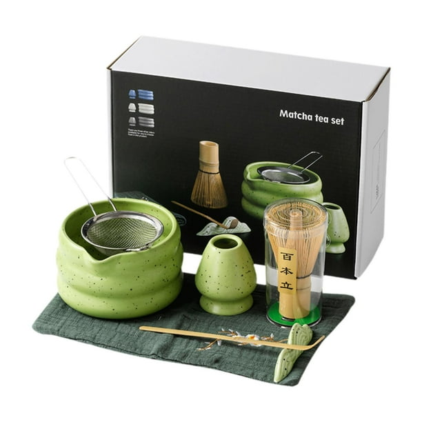 Herramientas japonesas de matcha con bachapado y bola de té para los entusiastas del té Verde 7 piezas