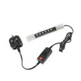 Aquarium LED Light 3 Color Modes Waterproof 2 Rows Beads Water Land Fish Tank Lamp for