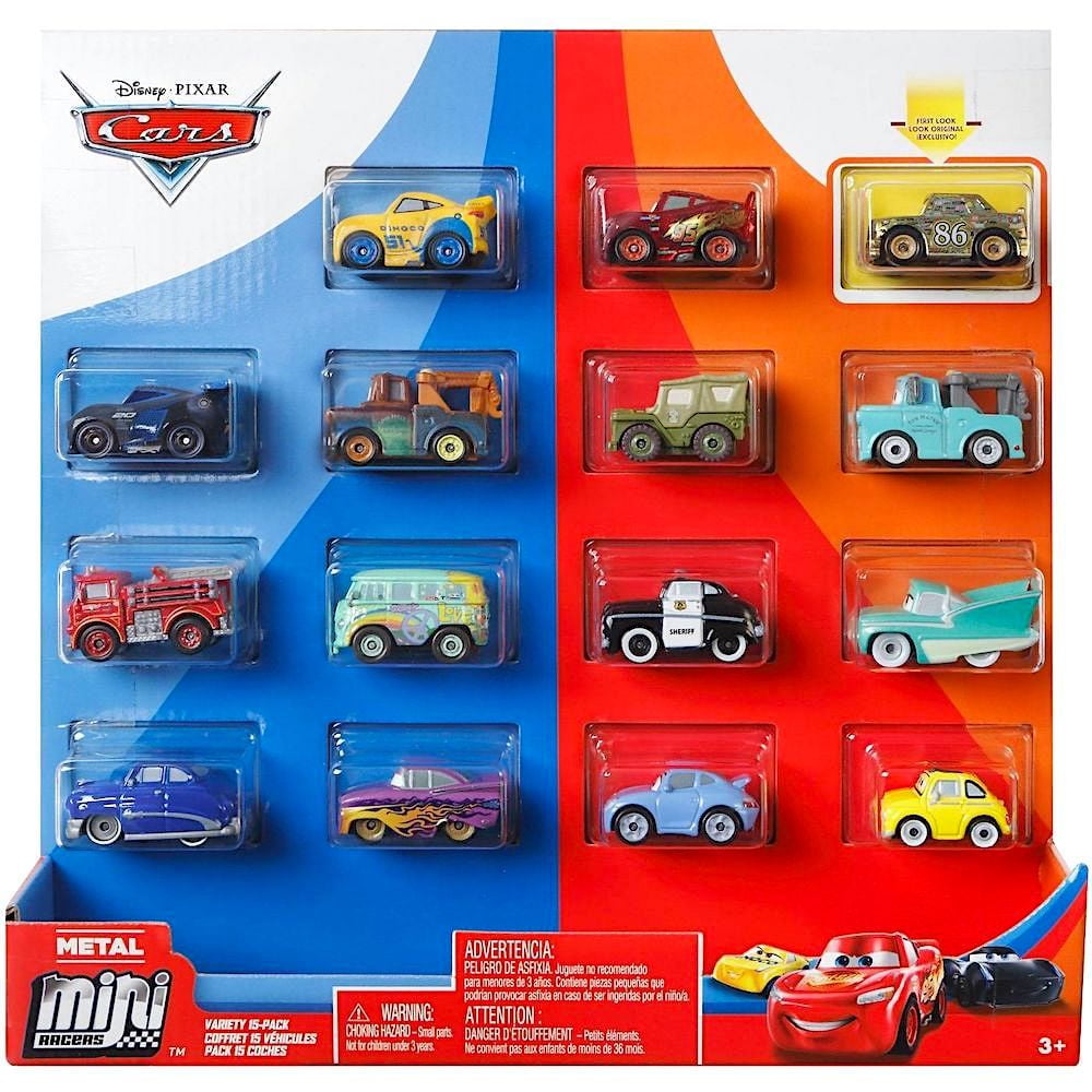 disney pixar cars mini racers 15 pack