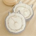thumbnail image 3 of XISOBO Round plush pet cat bed with detachable pillow, 3 of 4