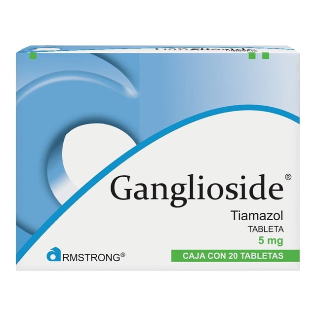 Ganglioside tabletas 20 pzas de 5 mg c/u