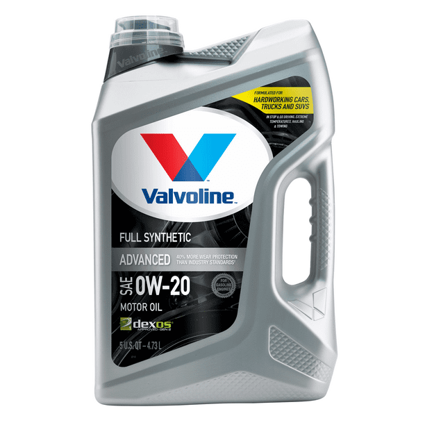 Valvoline Advanced Full Synthetic Sae 0w Motor Oil 5 Qt Walmart Com Walmart Com