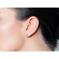 thumbnail image 5 of SuperJeweler 1 Carat Pear Shape Green Amethyst Stud Earrings In Sterling Silver For Women, 5 of 6