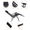 thumbnail image 4 of ACEGOSES 2PCS Patio Zero-gravity Folding Chair Poolside Recliner with Side Tray Support 330 lbs Waterproof Outdoor Single Chair,Dull black, 4 of 6