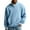 203#Light Blue, variant on Mens Quarter Zip Pullover Waffle Knit Textured 1/4 Zip Up Sweatshirt Business Trendy Lightweight Big And Tall Shirts Gray XL