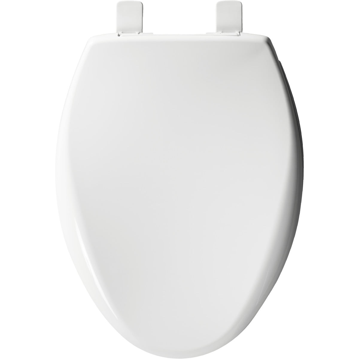 Mayfair Affinity Slow Close Elongated Plastic Toilet Seat in White Never Loosens, Removes for Easy Cleaning and Greater Stability