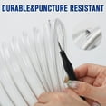 thumbnail image 3 of 4" x 10' PVC Dust Collection Hose Clear Flexible Fume Debris Vacuum Collection Hose with 4 Clamps for Woodworking Dust Collection Systems, 3 of 8
