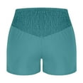 thumbnail image 6 of Crunowin Womens Lightweight Summer Shorts, High Waisted Solid Sport Shorts Mint Green M, 6 of 7