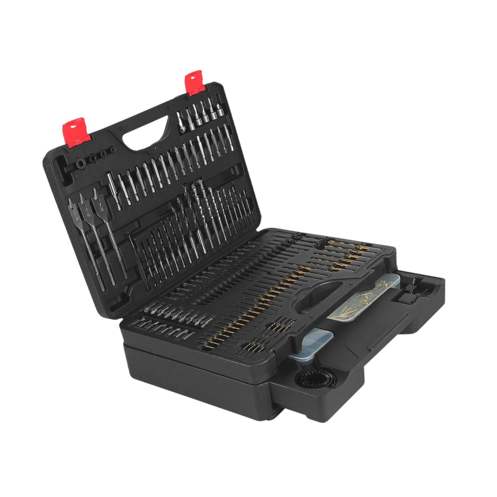 colaxi 398 Pieces Screwdriver Set Screwdriver Bit Set High Speed Steel Black Sturdy Impact Driver Bit for Furniture Repair