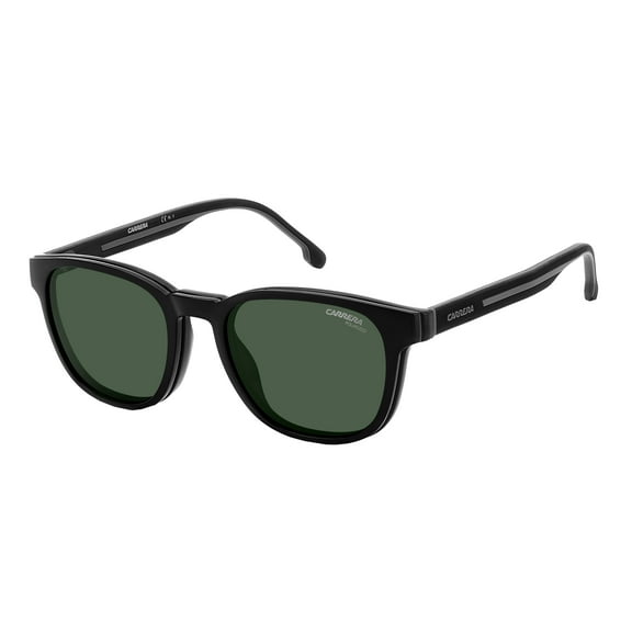 Carrera - CA8062/CS, Squared injection/propionate men BLACK  BLACK/GREEN FOLDING CLIP ON