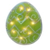 12" Lighted Green Easter Egg Window Silhouette Decoration