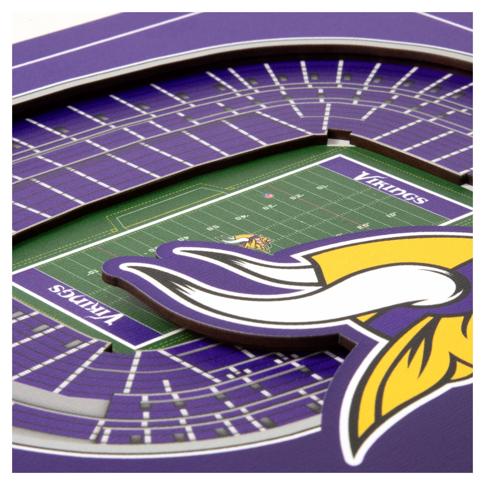 IDNA Minnesota Vikings 12" x 12" Stadium Series 3D Wall Art