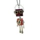 thumbnail image 3 of Collar de robot Steampunk, joyería hecha a mano, cadena de clavícula única, dije de robot, collar largo para mujeres y niñas, Acción de Gracias Rosa, 3 of 8