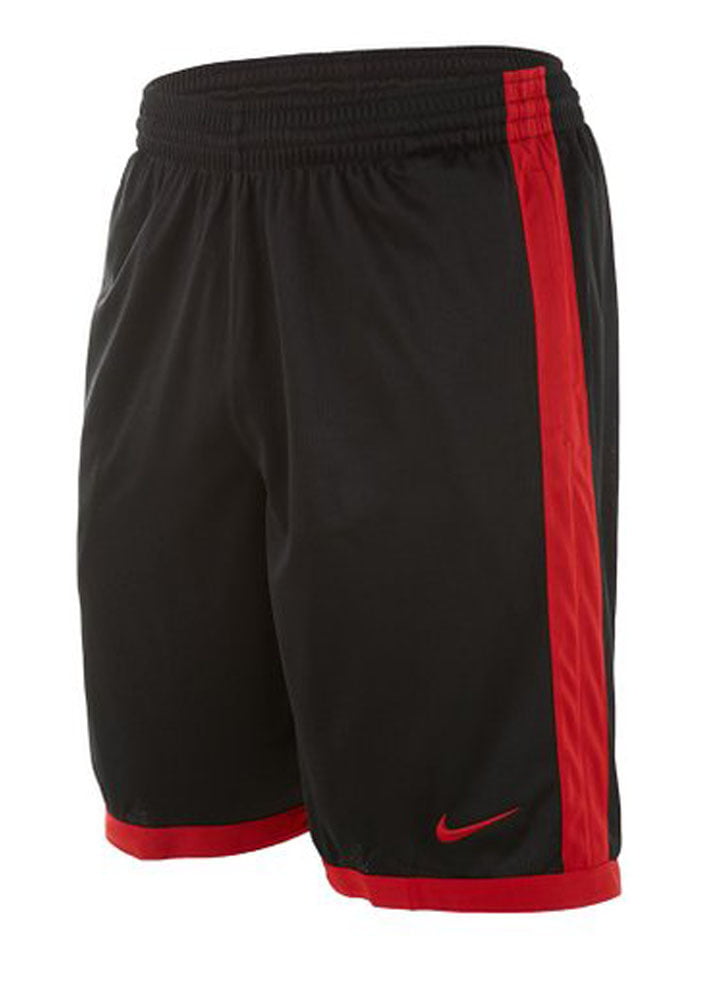 Nike Mens Mesh Cash Black and Red Basketball Shorts - Walmart.com