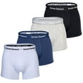 thumbnail image 1 of Bruno Banani Pack de 4 calzoncillos para hombre - Every Day, algodón Negro/Gris/Blanco/Azul 2XL, 1 of 7