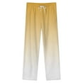 thumbnail image 4 of Aesthetic Chrome Yellow And White Gradient Winter Female Pants Flannel High Waist Women Pants Lady Warm Straight Leg Plush Trousers, 4 of 7