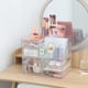thumbnail image 3 of Organizador de maquillaje Cq acrílico transparente, paquete de 2 con 6 cajones, 3 of 5