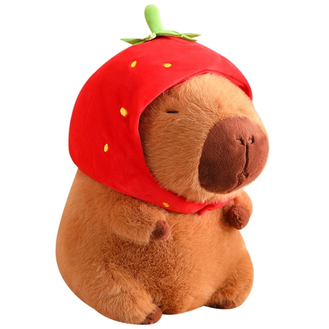 Llavero de carpincho de peluche, juguete de capibara, círculo de palmada, juguetes para niños, regalo de Navidad