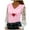 Pink, variant on My Order Women's Valentine Print Long Sleeve V Neck T-Shirt Fashion Tops My Items