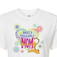 thumbnail image 3 of Garfield - Most Huggable Mom - Juniors Cropped Graphic T-Shirt, 3 of 5