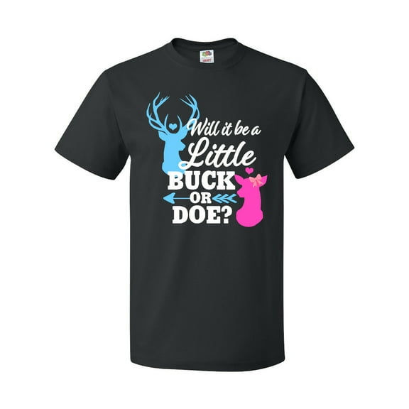 Inktastic Gender Reveal Will It Be a Little Buck or Doe? T-Shirt