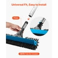 thumbnail image 5 of VEVOR Pool Brush Head, 20 Inch Scrub Brushes with Nylon Bristles and Aluminum Pole Connector, Heavy Duty Curved Brush Head for Cleaning Inground/Above Ground Swimming Pool Walls, Pole Not Included, 5 of 9