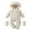 Beige, variant on REDARER Kids Snowsuit - Hooded Winter Jumpsuit with Collar - Warm Waterproof Romper for Cold Weather,Color:Light Green,Size:6-12 Months