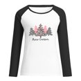thumbnail image 4 of Pntutb - Camiseta de Navidad para mujer, temporada festiva, regalo para amantes, camiseta de manga larga para mujer, camiseta con costuras a juego de colores Pntutb Pntutb-4178, 4 of 7