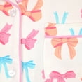 thumbnail image 5 of Sleep On It Girls Yummy Jersey Coat Front Pajama Short Set - Bow, 7-8, 5 of 6