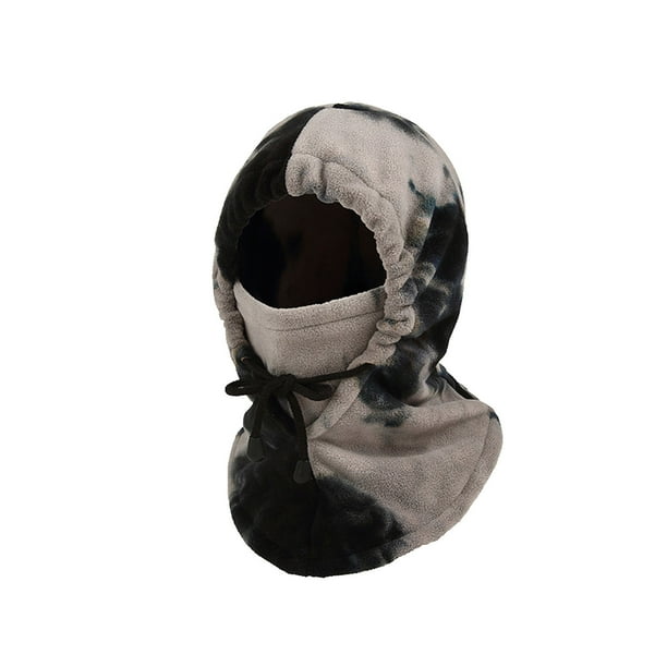 Xihbxyly Máscara de Equitación de Invierno, Bufanda de Esquí de Forro Polar, Protección Facial Resistente Al Frío, Diseño Suave y Cómodo, Estampado Tie-Dye Multicolor, Ideal para Montañismo, Esquí y