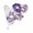A005- Purple, variant on Couples Masquerade Masks, Gold Silver Venetian Masquerade Masks for Women and Men, Rhinestone Metal Butterfly Design for Masquerade Party, Halloween Party Accessory, 2 Pack