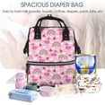 thumbnail image 5 of Daiia Cute Flamingo Large Capacity Baby Bag Waterproof Stylish Diaper Bag Mummy Backpack Adjustable Straps Diaper BagBaby Essentials Bag, 5 of 6