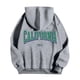 thumbnail image 4 of MHFRRA Sudadera con Capucha y Estampado de Letras, Informal, con Bolsillo Frontal, Ropa de Calle Cómoda para Uso Diario Púrpura, 4 of 5