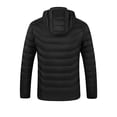 thumbnail image 5 of Heated Jackets for Women 4 Heat Zones Zipper Heated Hooded Sweatshirt Warm Usb Electric Long Sleeve Solid Outdoor Winter Puffer No Battery Winter Casual Womens Hoodies Blue XL, 5 of 6