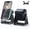 Black, variant on Wireless Induction Audio Speaker Stand, 5in1 Cellphone Holder, 3500mah Rechargeable Emergency Power, Bluetooth Speaker with Hi-Fi Stereo Sound, RGB Light Modes, 360° Adjustable Holder (Black)