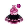 thumbnail image 3 of vastwit Girls Sequin Ballet Tutu Dress Sparkly Sleeveless Jazz Dance Leotards Costume+Headwear Set Rose 16, 3 of 5