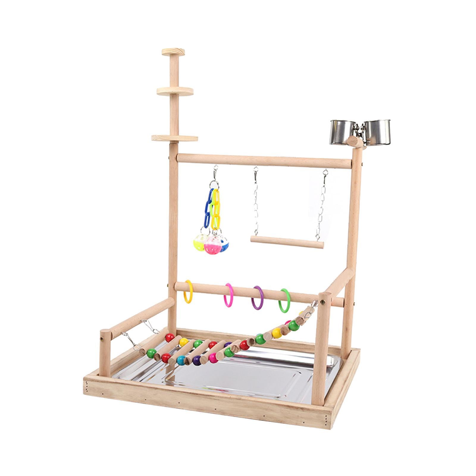 Vaveren Parrot Bird Playground Parakeet Bird Play Stand for Finch Cockatiel Parakeet