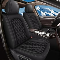 AOMSAZTO Car Seat Covers Front Seat Fit for Acura TL 2004-2014: Waterproof Leather Automotive Seat Cushion Protector（Black)