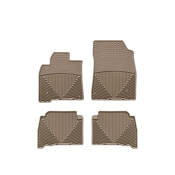 WeatherTech All-Weather Floor Mats compatible with 2008-2012 Toyota Land Cruiser - 1st & 2nd Row, Tan