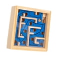 thumbnail image 4 of yotijay Wooden Labyrinth Board Game Activity Board Develop Fine Motor Skills Educational Blue, 4 of 9