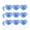 Opaque, variant on Water Pancake Stingray Funny Humor Heart Shaped Planner Calendar Scrapbook Craft Stickers