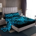 thumbnail image 1 of Erosebridal Retro Damask Sheet Set Full, Honeycomb Geometry Bedding Sets Full Size, Bohomian Style Decor, 1 of 7