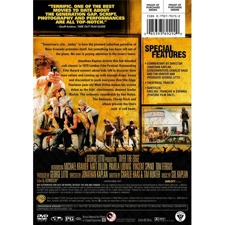 Warner Bros. Over The Edge DVD, Widescreen Edition, 1979 - Walmart.com