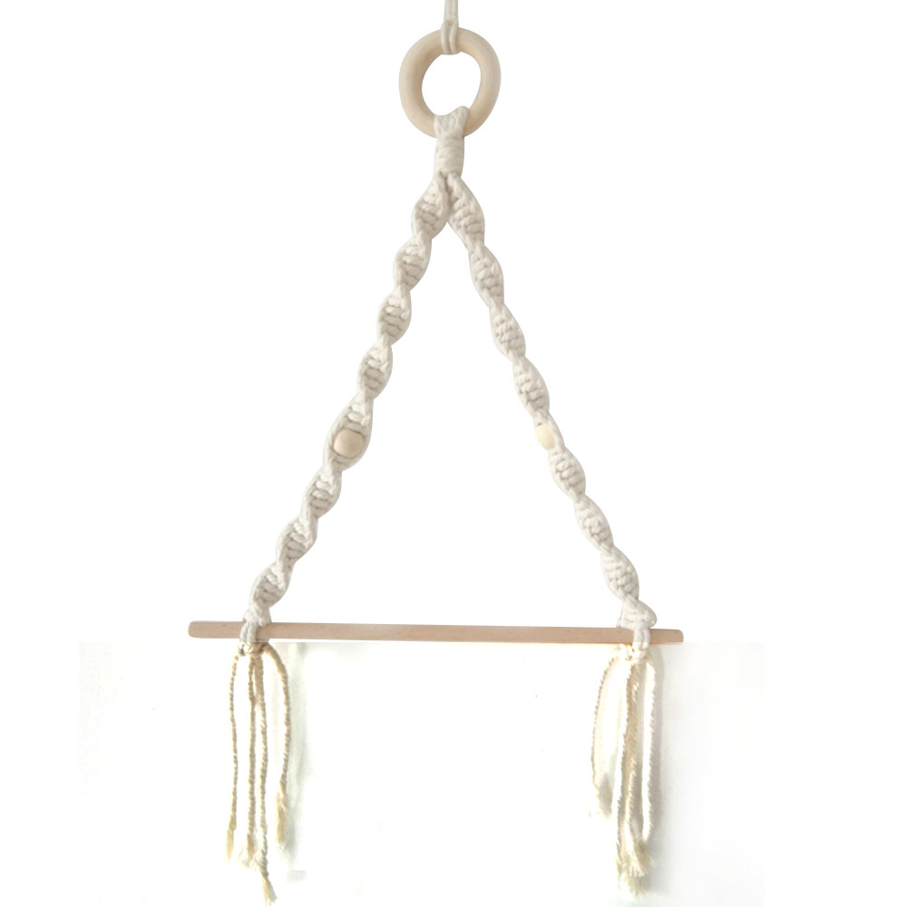 Wooden Paper Towel Holder Wall Mount No Drilling Wall Hanging Boho