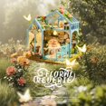 thumbnail image 2 of Kit de casa en miniatura Vaki Vaki con luz LED Book Nook Floral, 2 of 7