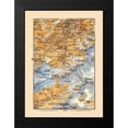 thumbnail image 2 of Baedeker 19x24 Black Modern Framed Museum Art Print Titled - Switzerland - Baedeker 1921, 2 of 5