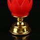 thumbnail image 4 of Dekaim-Lámpara LED De Loto, Diseño De Mecha De Vela Simulada, Luz Suave, Luz De Flor De Loto, Decoración De Lámpara De Buda(Rojo), 4 of 5