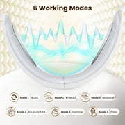 Flaremore Double Chin Reducer Machine, Portable Intelligent V-Face Shaping Massager, Shaped Slimming Face Mask Double Chin Reducer V Line Lifting for Firming and Tightening Skin Care,White